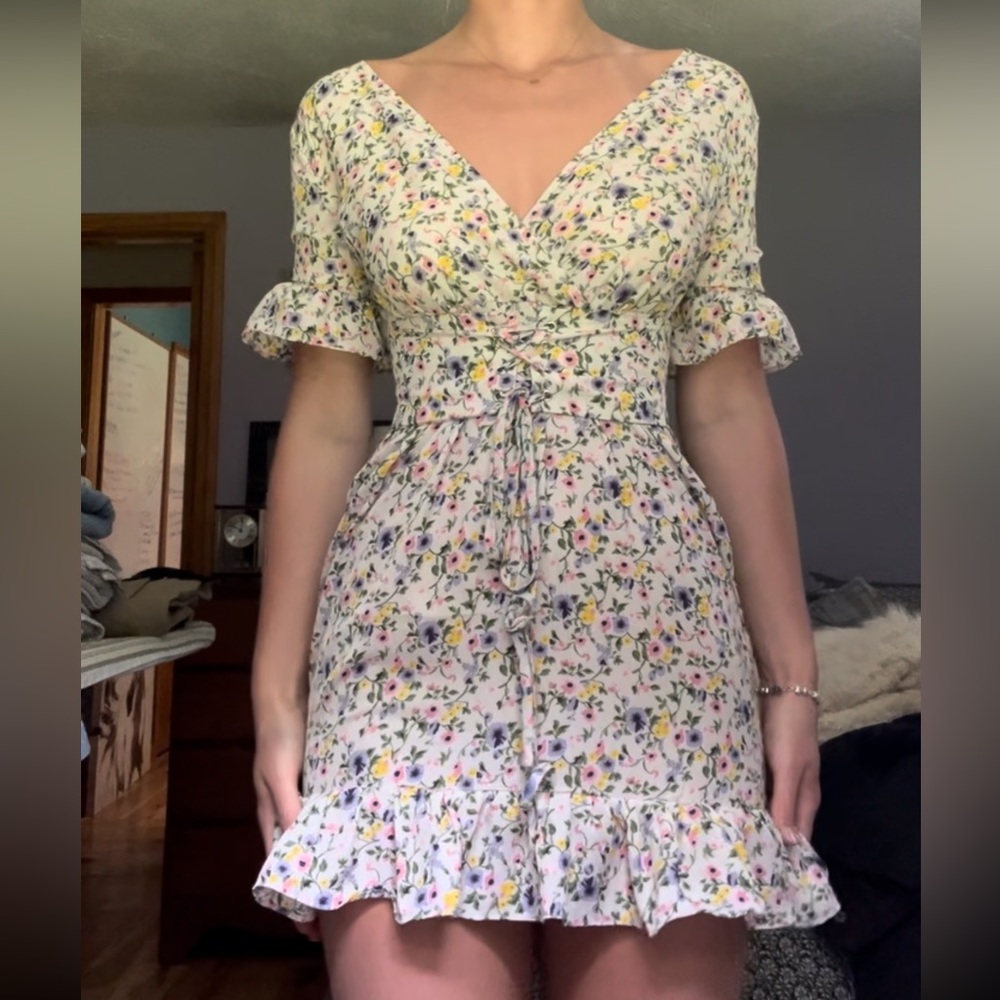 Corset style floral sundress